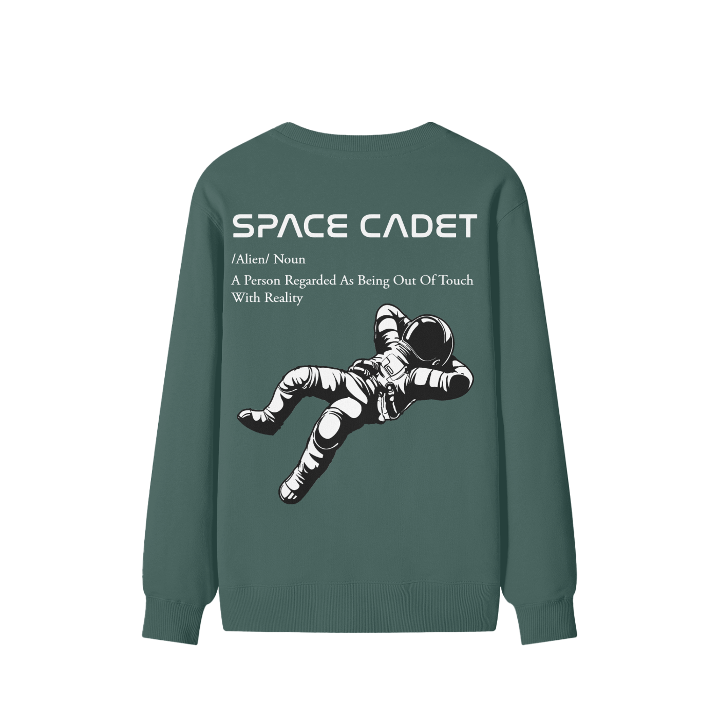 V1 Space Cadet White Print Sweater
