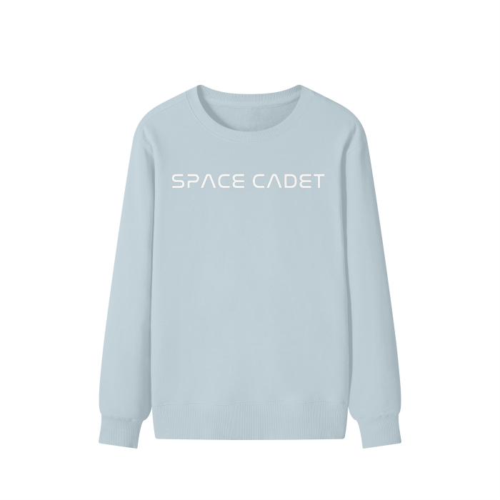 V1 Space Cadet White Print Sweater