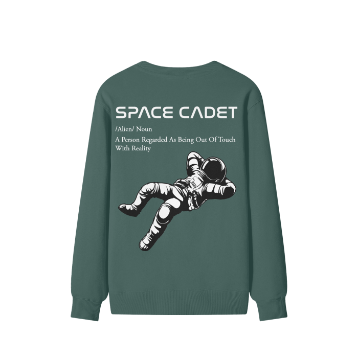 V1 Space Cadet White Print Sweater