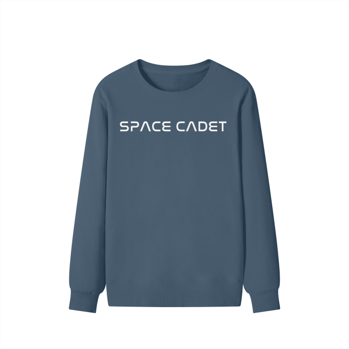 V1 Space Cadet White Print Sweater