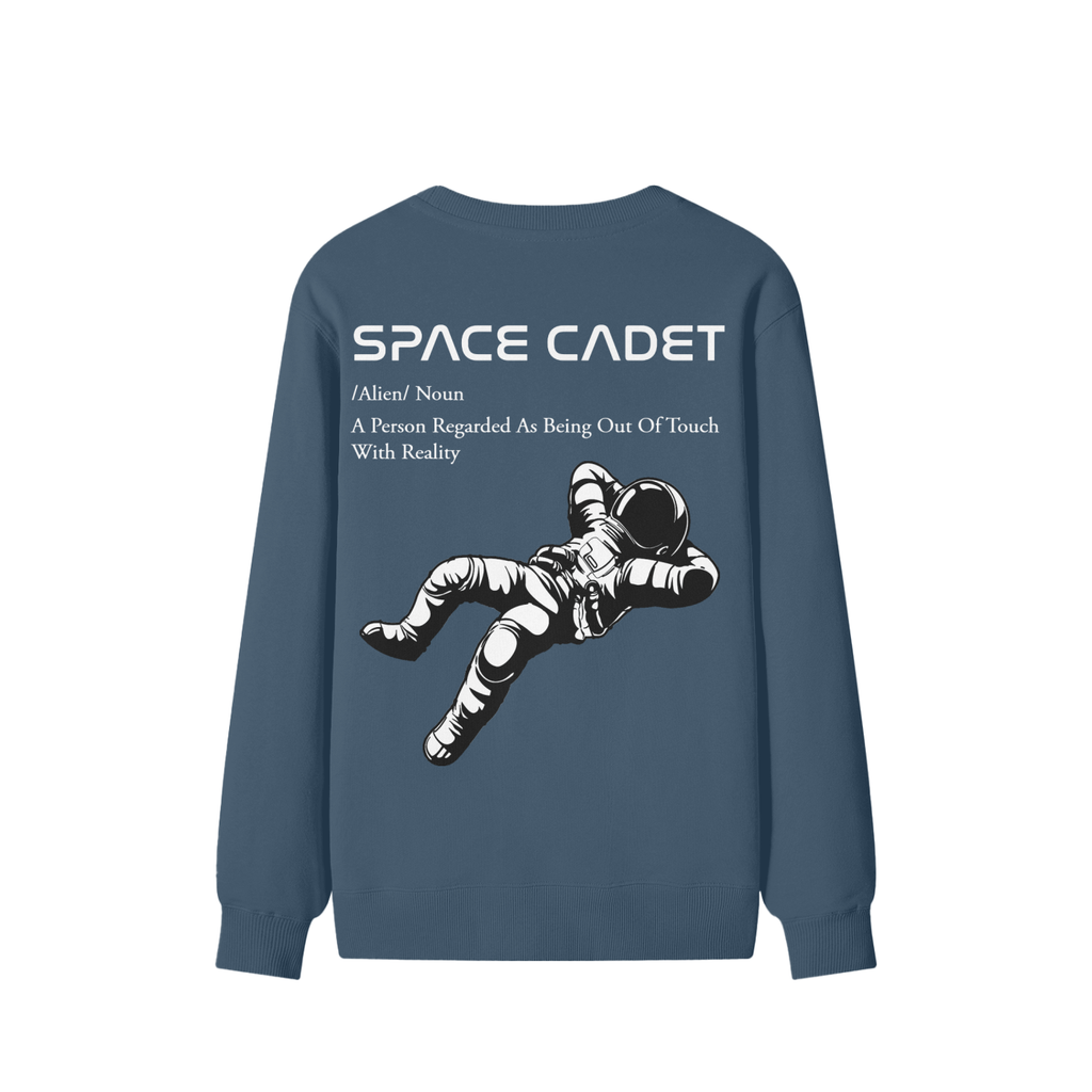 V1 Space Cadet White Print Sweater