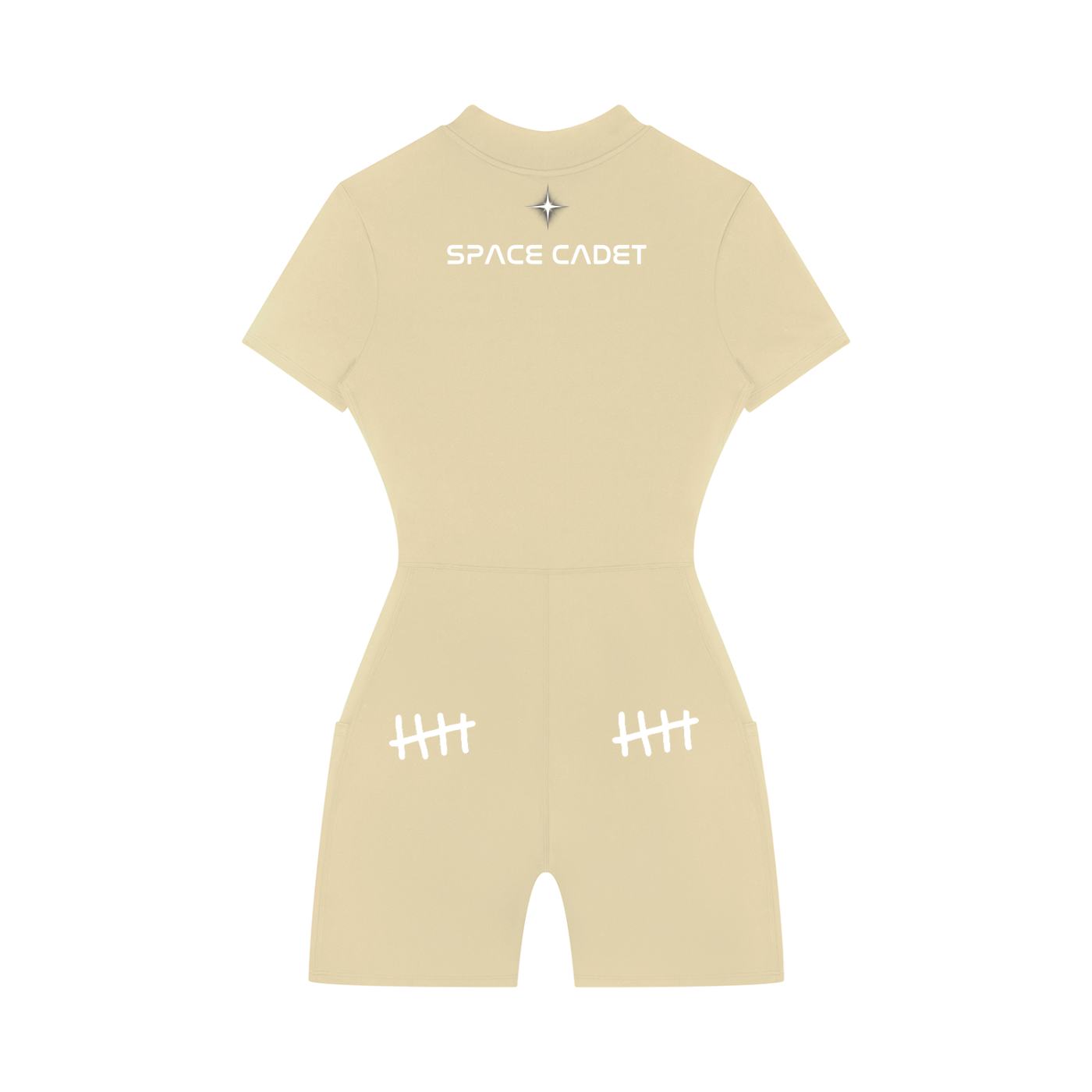 Space Cadet Quarter-Zip Short Sleeve Romper