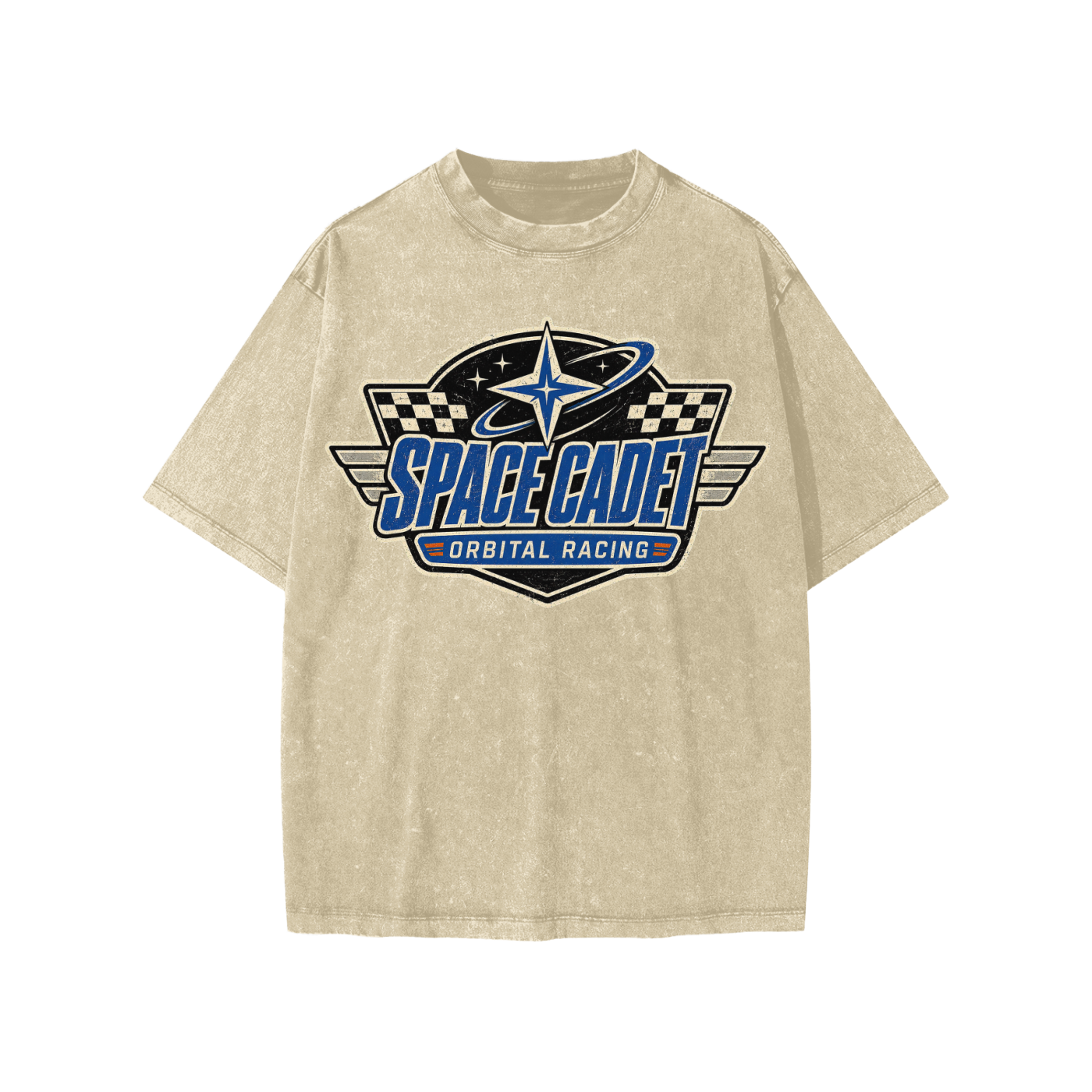 Space Cadet Orbital Racing Division V2 Snow Washed Kids' T-Shirt