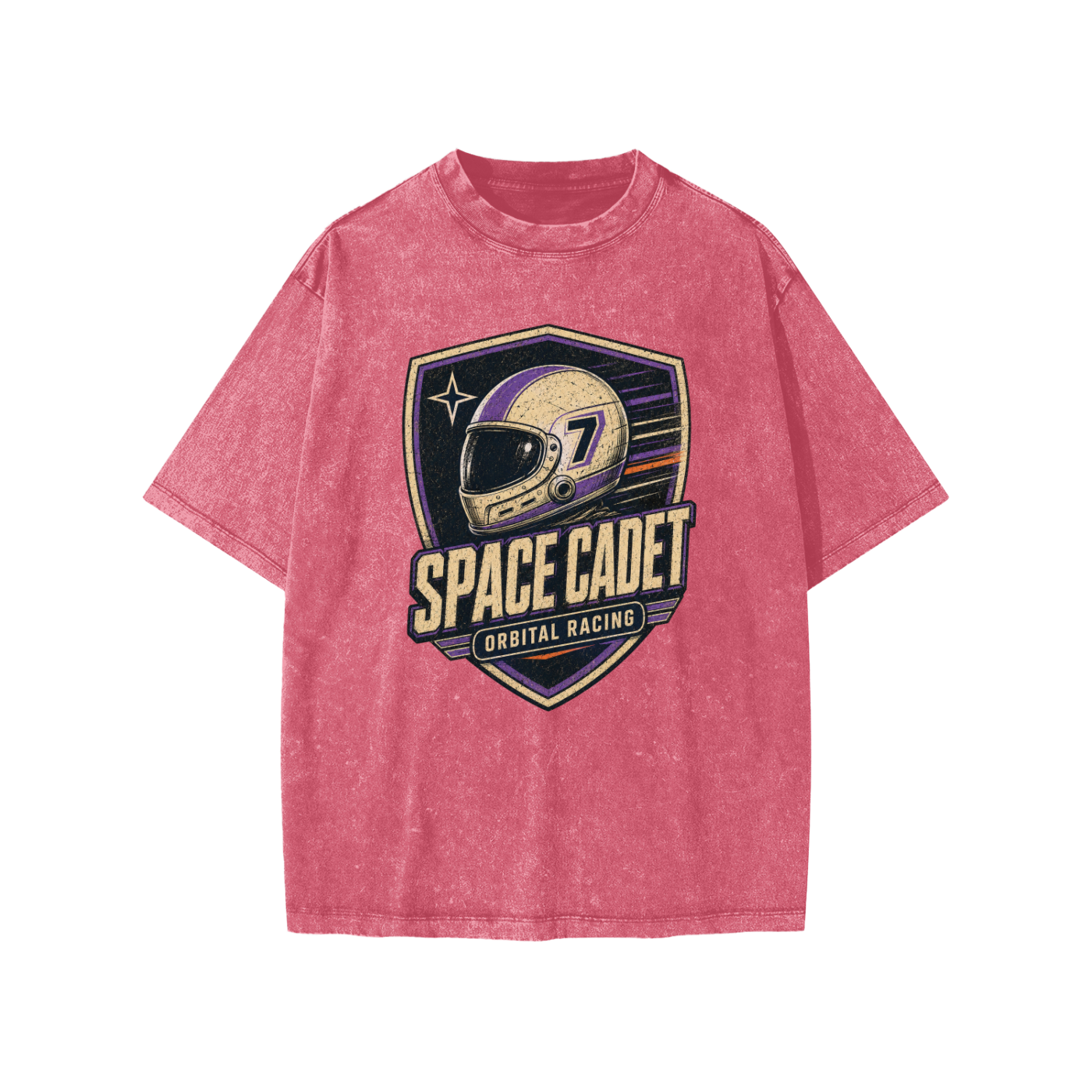 Space Cadet Orbital Racing Division Snow Washed Kids' T-Shirt