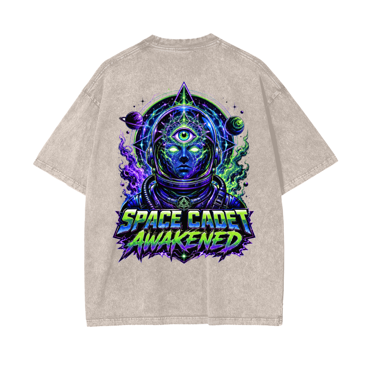 Space Cadet Awakened Snow Washed T-Shirt