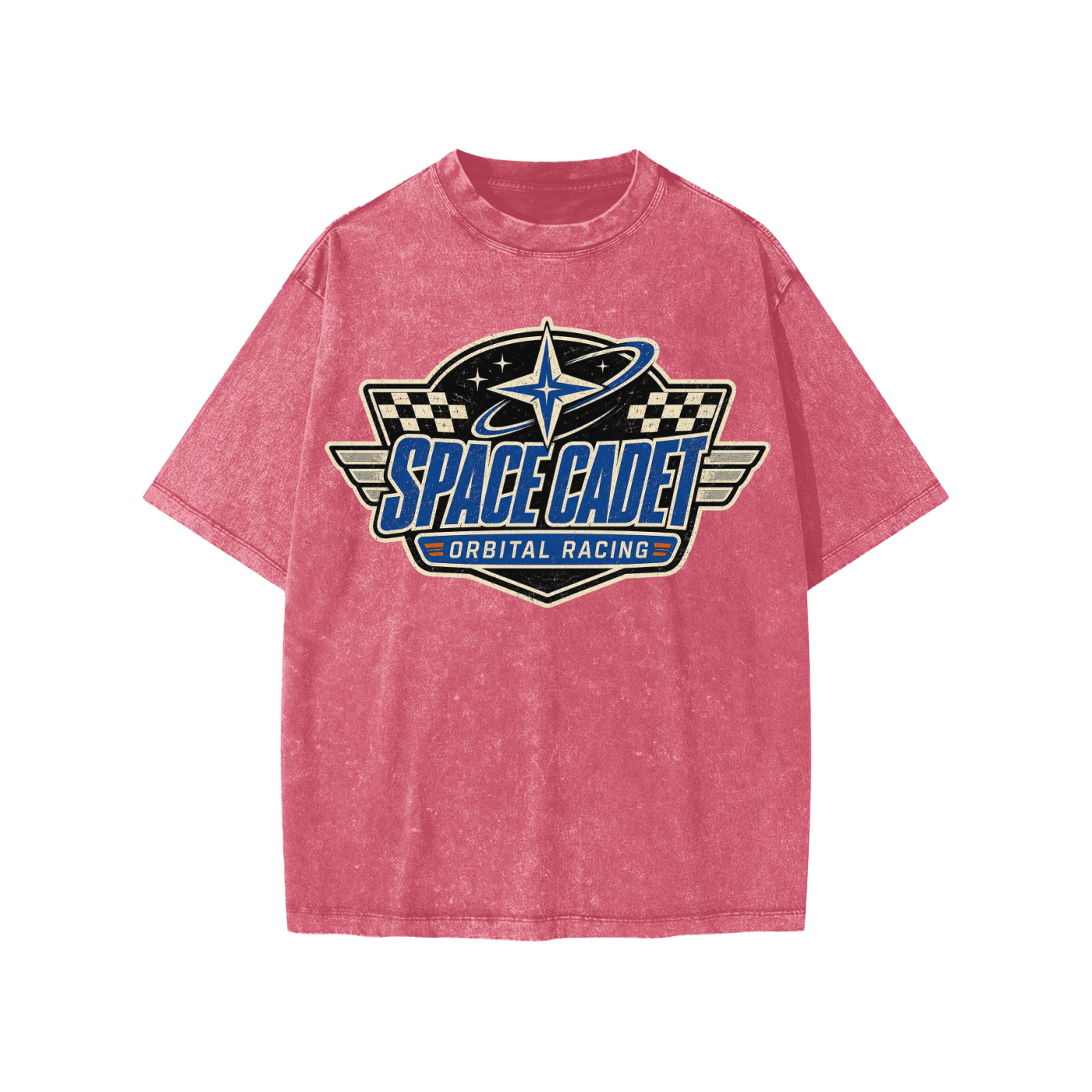 Space Cadet Orbital Racing Division V2 Snow Washed Kids' T-Shirt