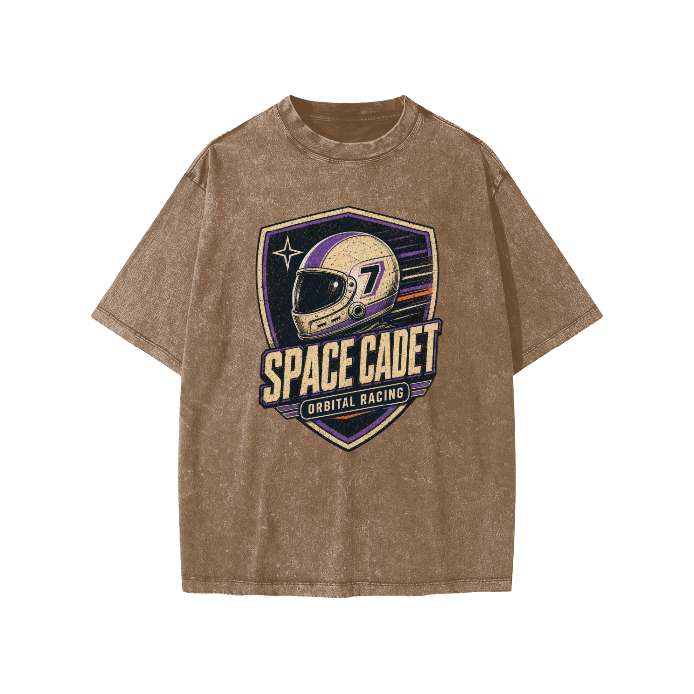 Space Cadet Orbital Racing Division Snow Washed Kids' T-Shirt