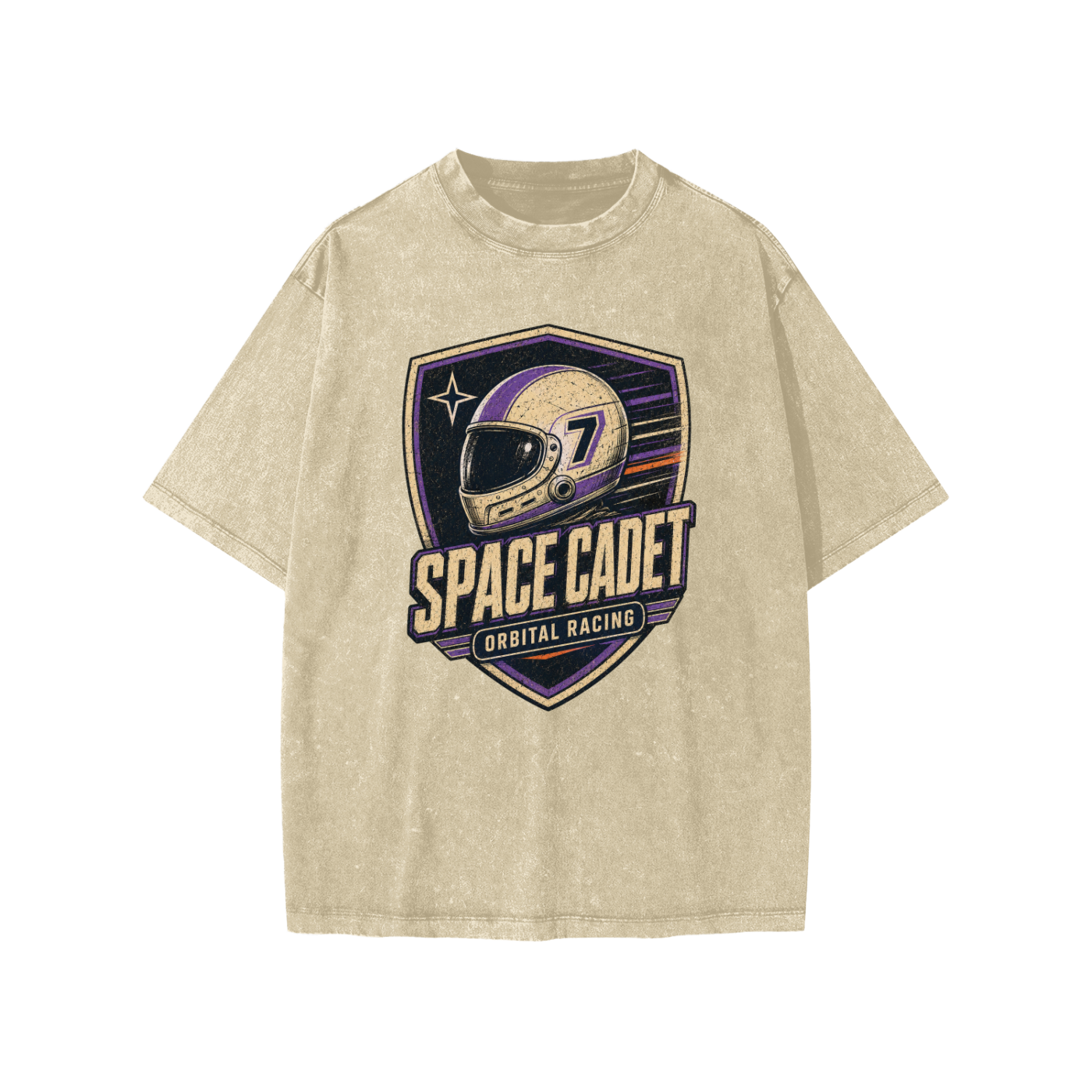 Space Cadet Orbital Racing Division Snow Washed Kids' T-Shirt