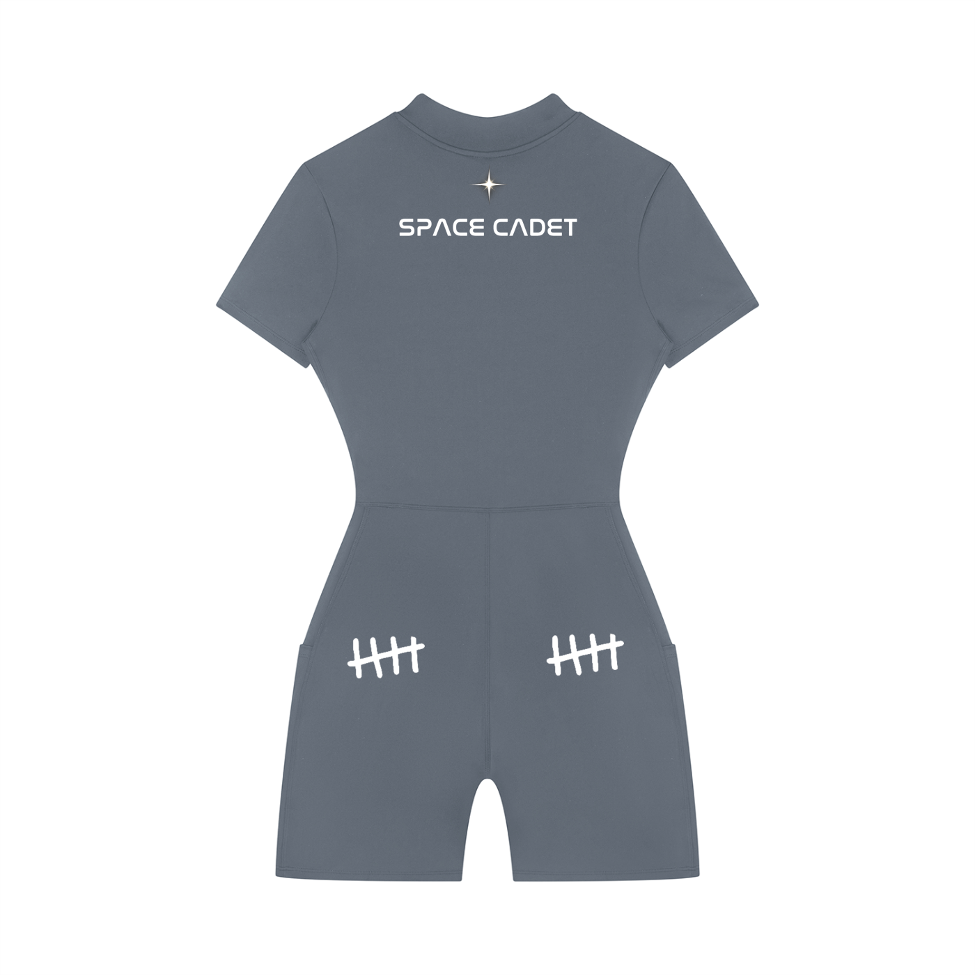 Space Cadet Quarter-Zip Short Sleeve Romper