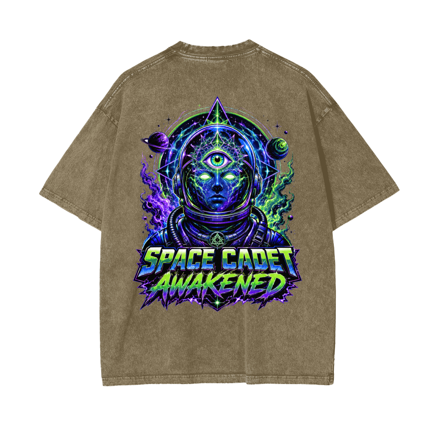 Space Cadet Awakened Snow Washed T-Shirt