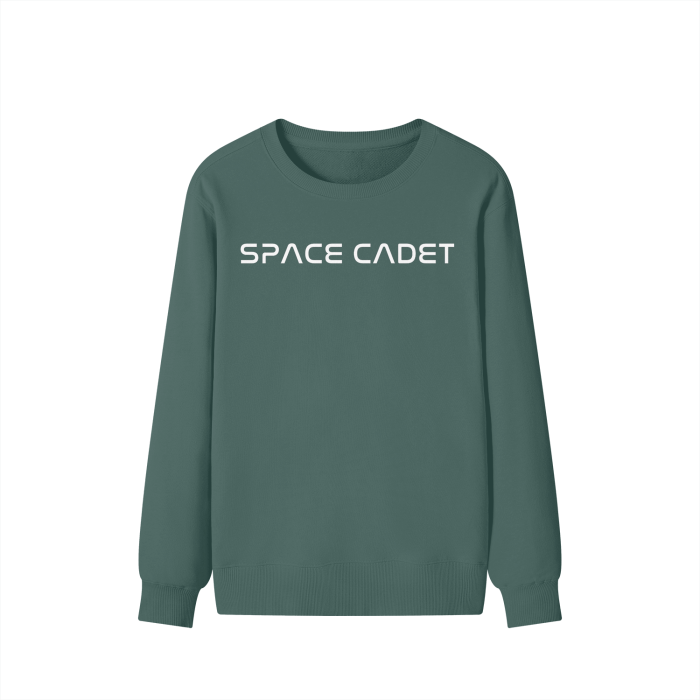 V1 Space Cadet White Print Sweater