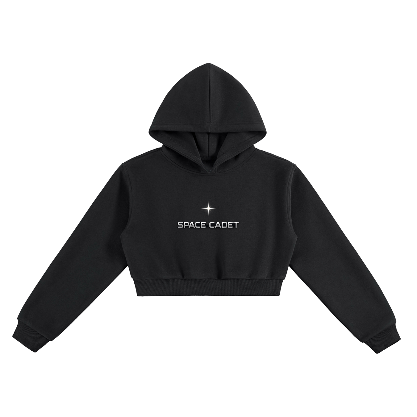 Space Cadet Angel Cropped Hoodie