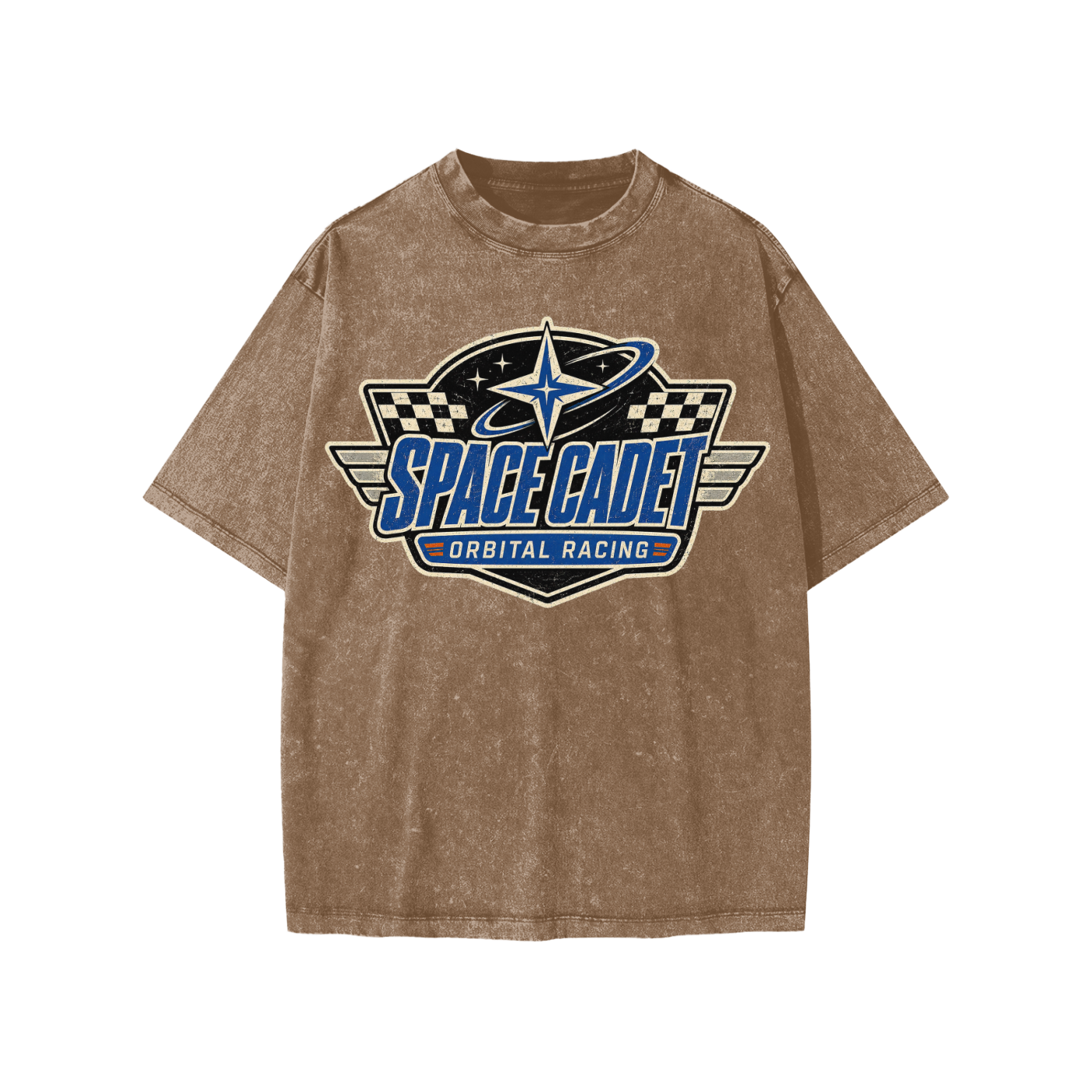 Space Cadet Orbital Racing Division V2 Snow Washed Kids' T-Shirt