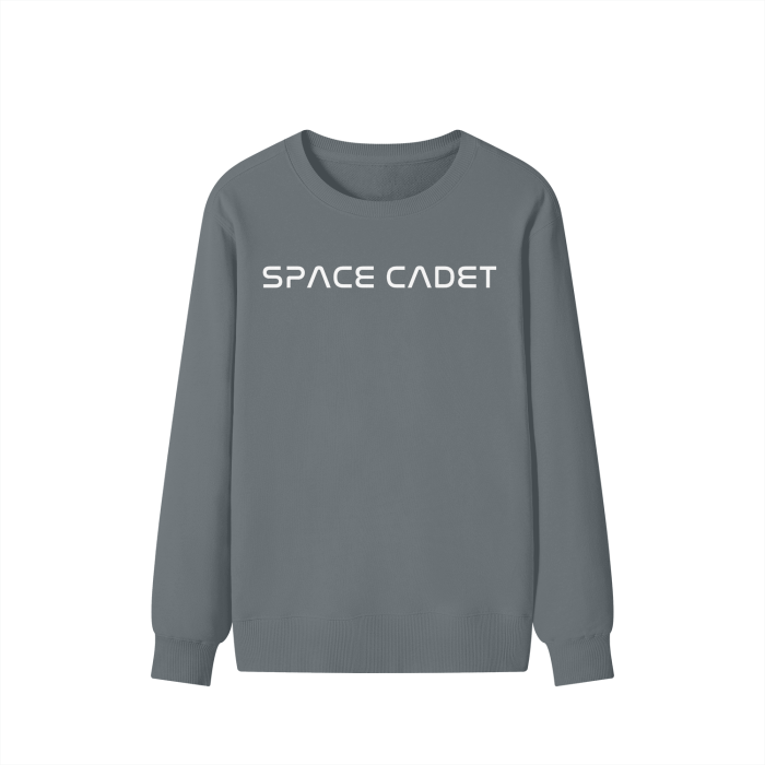 V1 Space Cadet White Print Sweater