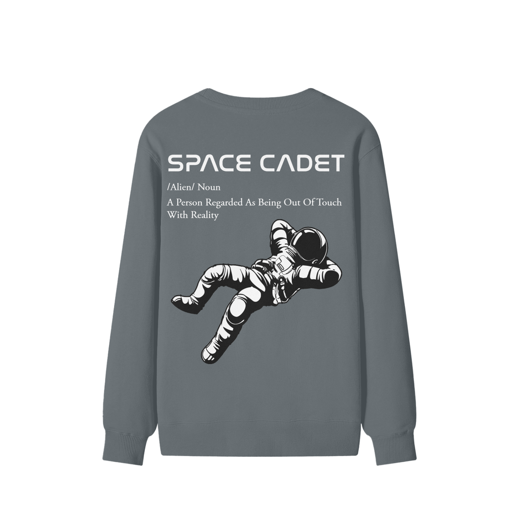 V1 Space Cadet White Print Sweater