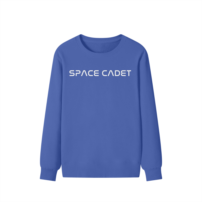 V1 Space Cadet White Print Sweater