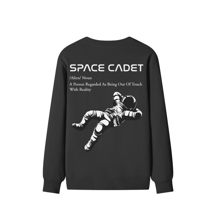 V1 Space Cadet White Print Sweater