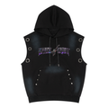 Space Cadet Rockstar Vintage Wash Sun Fade Sleeveless Hoodie