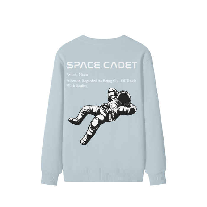 V1 Space Cadet White Print Sweater
