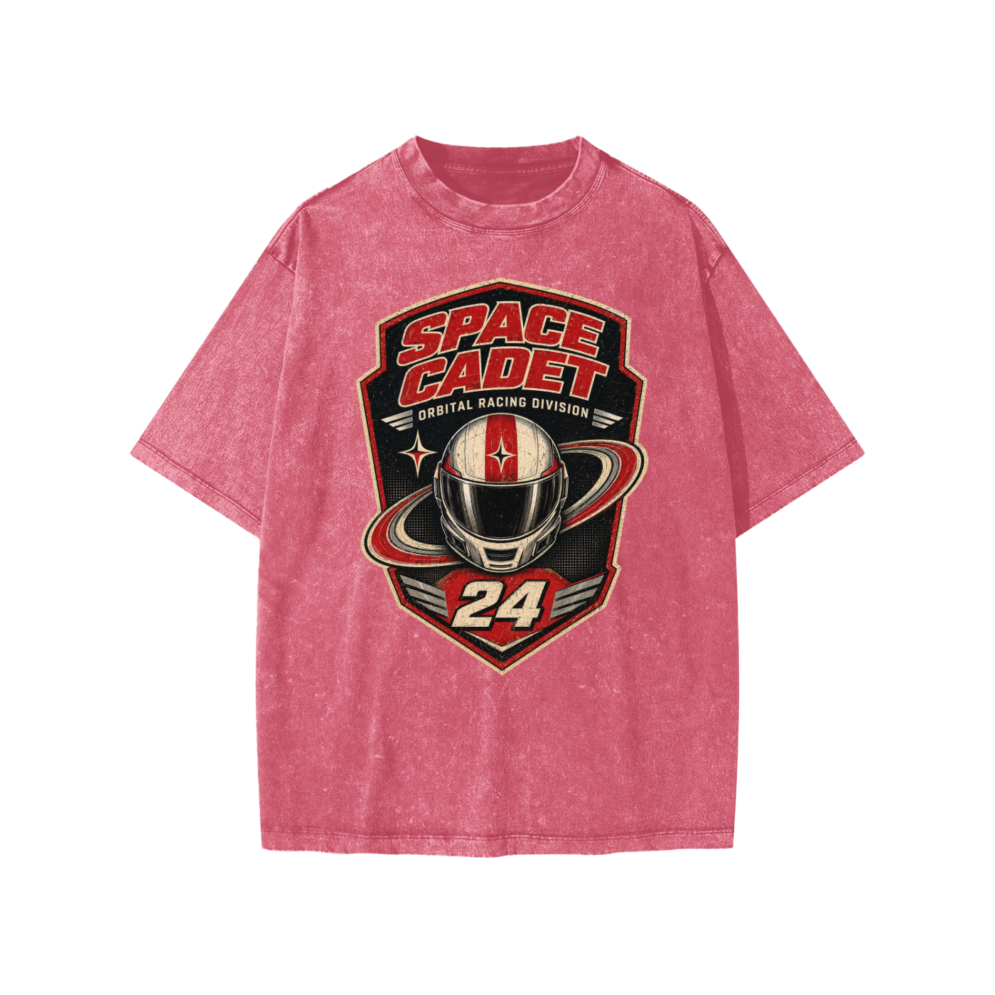 Space Cadet Orbital Racing Division V3 Snow Washed Kids' T-Shirt