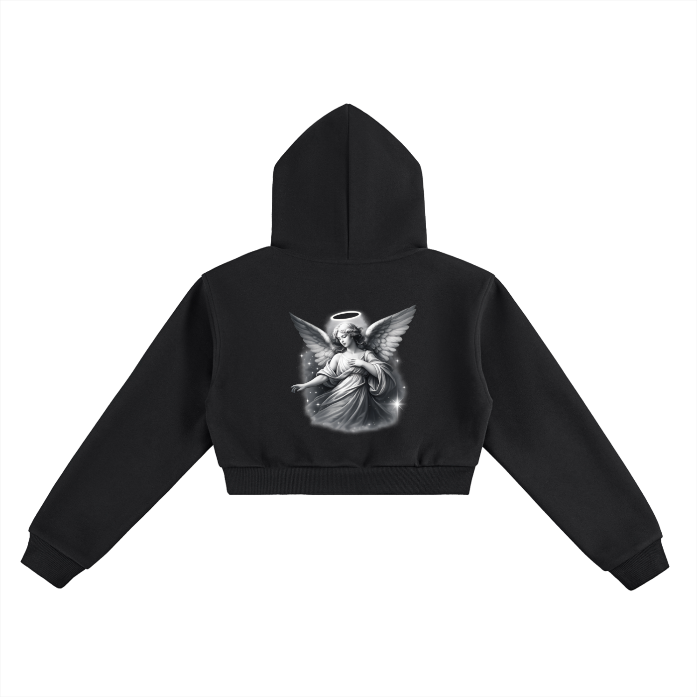 Space Cadet Angel Cropped Hoodie