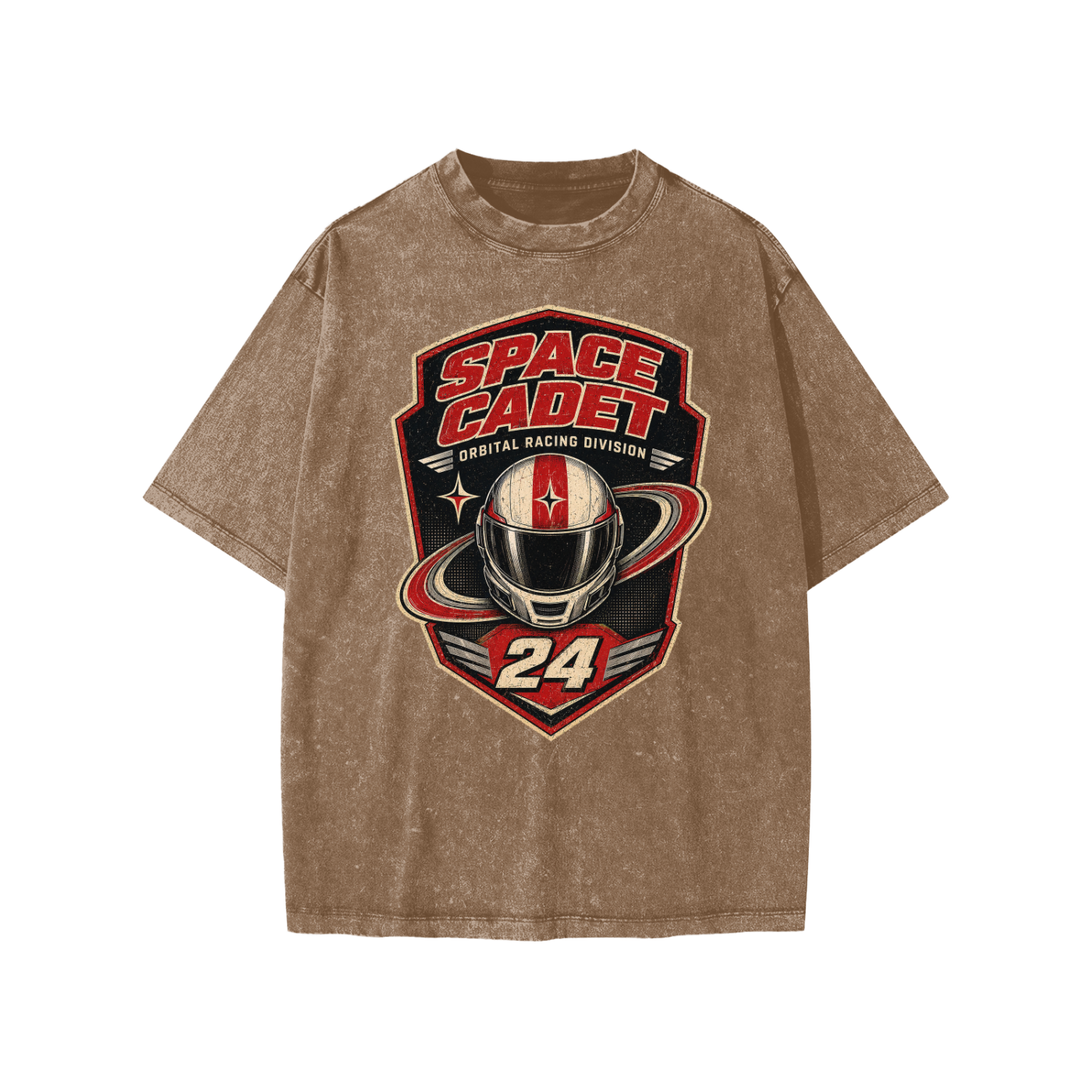 Space Cadet Orbital Racing Division V3 Snow Washed Kids' T-Shirt