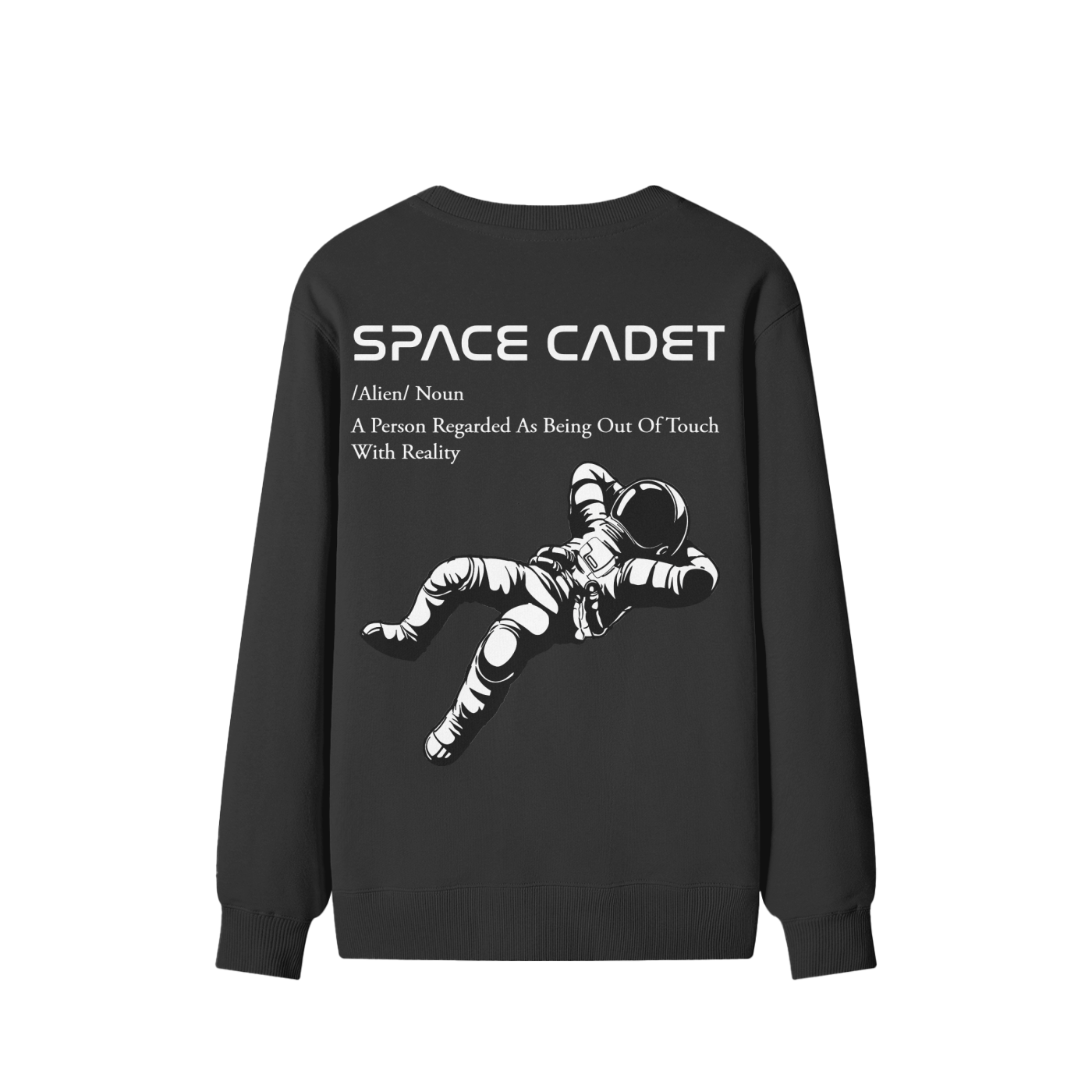 V1 Space Cadet White Print Sweater