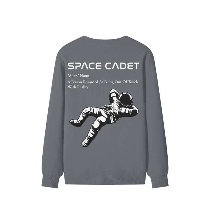 V1 Space Cadet White Print Sweater