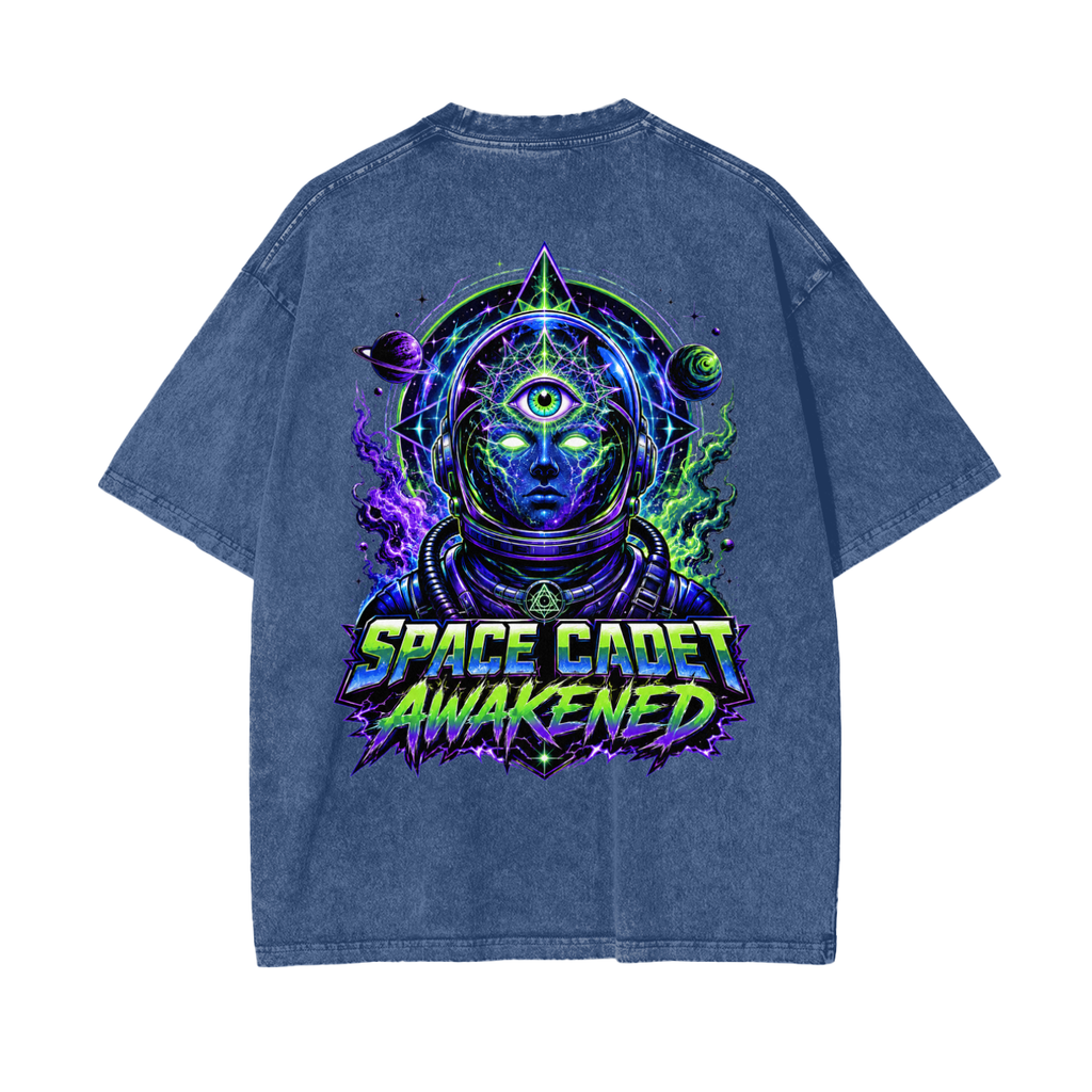 Space Cadet Awakened Snow Washed T-Shirt