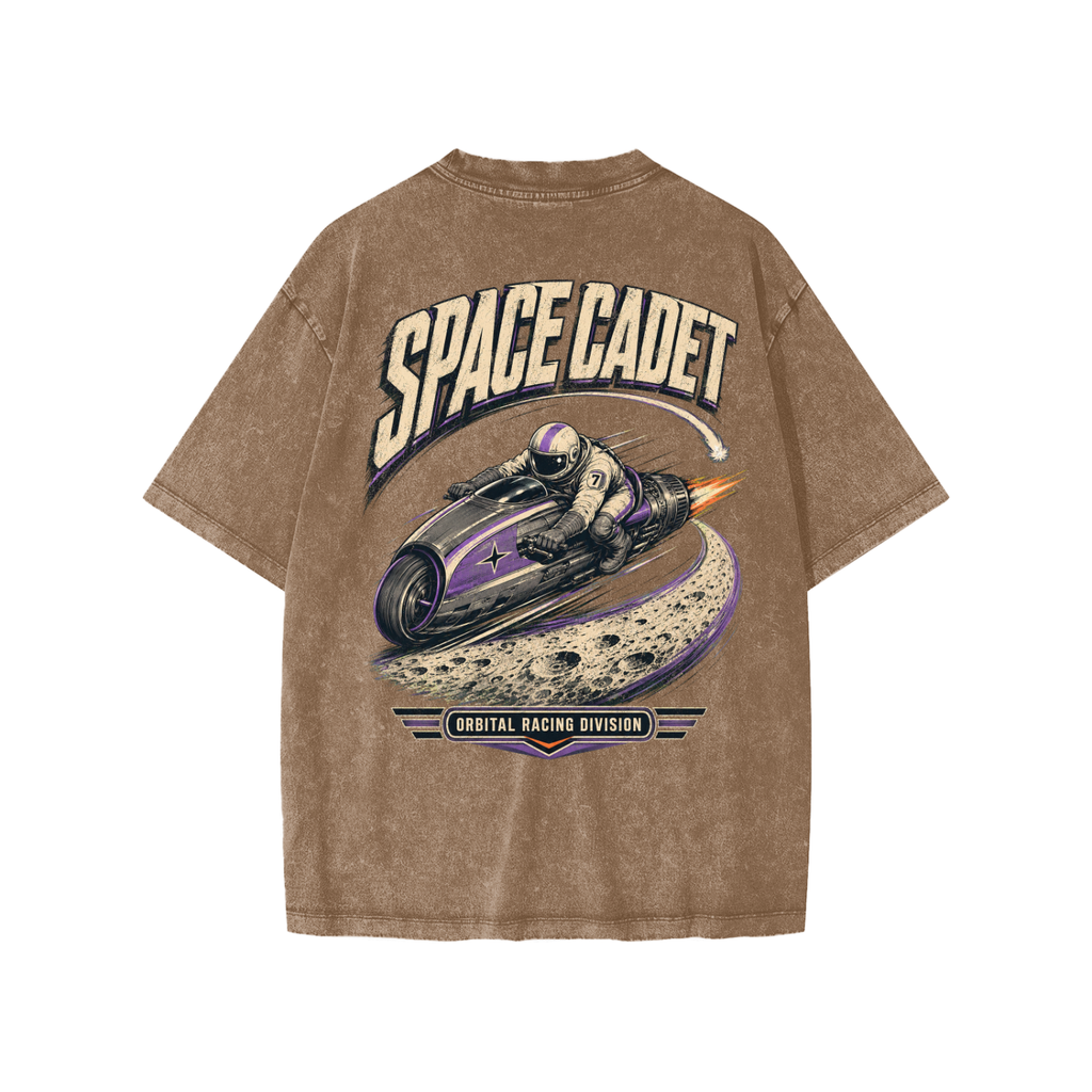 Space Cadet Orbital Racing Division Snow Washed Kids' T-Shirt
