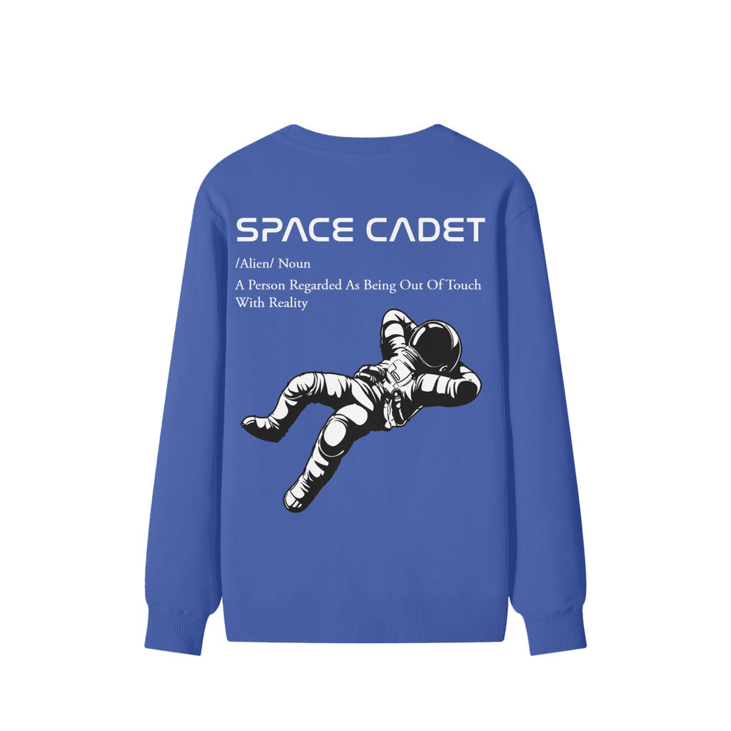V1 Space Cadet White Print Sweater