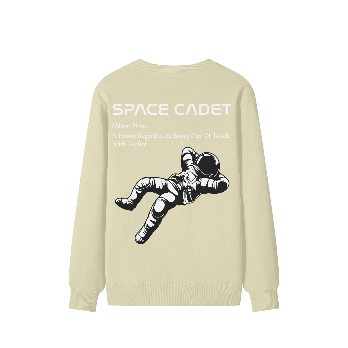 V1 Space Cadet White Print Sweater