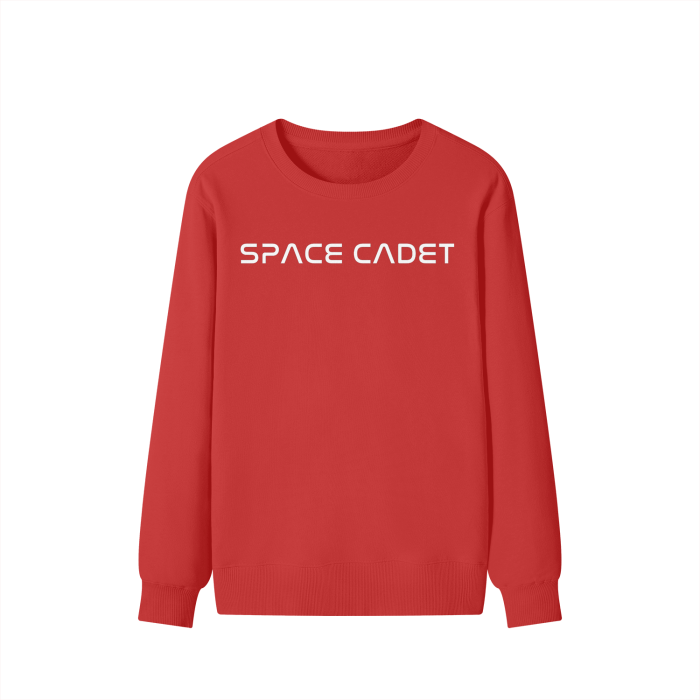V1 Space Cadet White Print Sweater