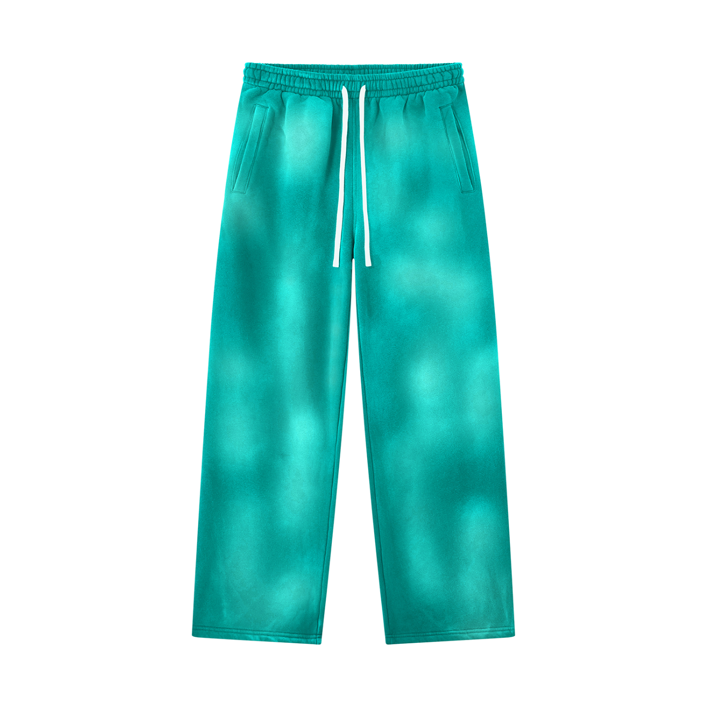 Space Cadet Sun fade Wide Leg Fleece Sweatpants