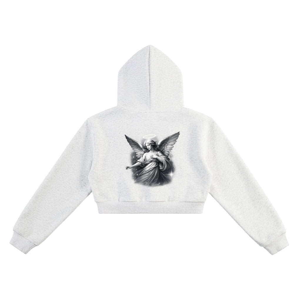 Space Cadet Angel Cropped Hoodie